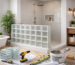 glass block shower half wall